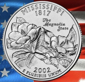 2002 P Mississippi State Quarter Circulated US Mint Collectible πΊπΆ - Picture 1 of 4