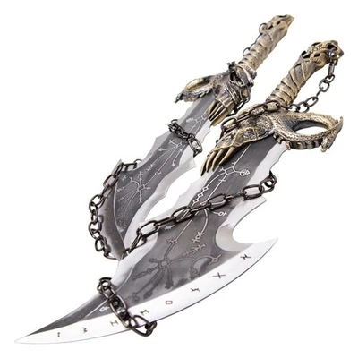 Handmade God of War Blades of Chaos Sword Twin Blades, Kratos Metal Cosplay! - Image 1 of 4
