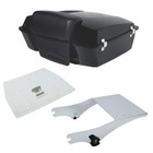 Chopped Trunk Backrest 2 Up Mount Rack Base Plate for Harley Touring 1997 2008
