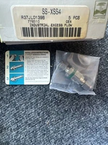 Swagelok Nupro XS-Series Excess Flow Valve SS-XSS4, 1/4" Tube 5 GPM ( 1 Piece) - Picture 1 of 5