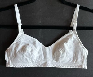 Bestform 6143 Y2K Vintage BH Baumwolle 34 A weiß ohne Bügel Rückenverschluss - Bild 1 von 4