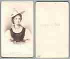 Suter, Thun, femme de Montreux costume vintage carte de visite, CDV, provenance 