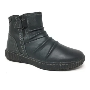 Clarks Caroline Orchid Ankle Boots Booties Shoes Womens Size 7 W Wide Black - Picture 1 of 9