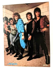 BON JOVI/AEROSMITH/REVISTA DE BANDA DE LOS AÑOS 80 PÁGINA COMPLETA RECORTE DE PÓSTER PINUP (F) - Imagen 1 de 2