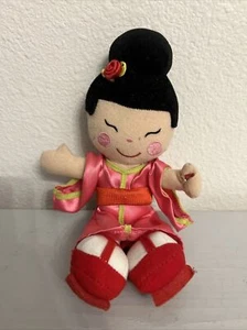 DISNEY MULAN STUFFED PLUSH 9.5” GEISHA TOY (PRE-OWNED) - Picture 1 of 12