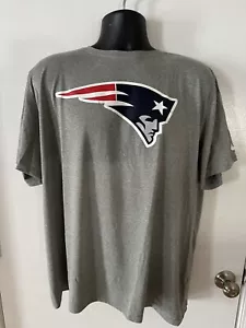 T-shirt NFL Nike Patriots Dri-Fit XXL grigia Flying Elvis logo maglietta uomo nuova con etichette - Foto 1 di 18