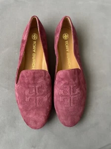 Mocasines para fumar Tory Burch Rubí - Rojo Talla 9,5 - Imagen 1 de 6