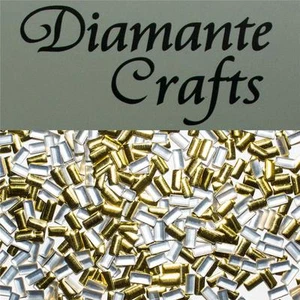 250 x 5mm Gold Rectangle Metal Studs Loose Flat Back Craft Embellishment Gems - Picture 1 of 1