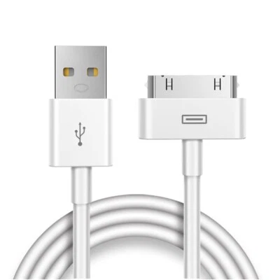 1Meter 30Pin To USB Charge Sync Cable for iPhone 3 3G 4 4s iPod - Image 1 of 4