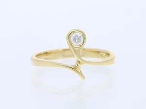 Top Preis Ring Solitaire Brillant 750 Gold Deutschland um 1980 Wert: 1.700,- EUR - Bild 1 von 6