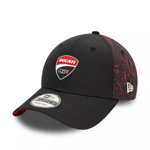 New Era Mens Crinkle AOP 9Forty Cap ~ Ducati black - NEW - Picture 1 of 5
