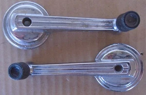 1968 Ford Fairlane Pair of Black Knob Window Cranks C8OB-8223348-A - Picture 1 of 2