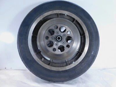 Harley Davidson Dyna Softail & Sportster 883 & 1200 Cast Rear Wheel Rim w/ Tire - Image 1 of 4