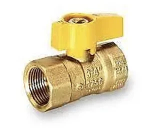 Everflow Gas Ball Valve Yellow Handle Brass 1/2” 4512Y - Picture 1 of 1