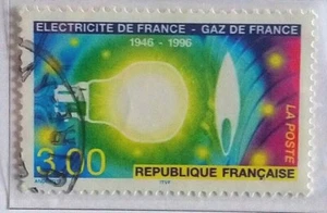 France Timbre N°2996 Electricité de Gaz de France / Oblitéré / 1996 - Picture 1 of 1