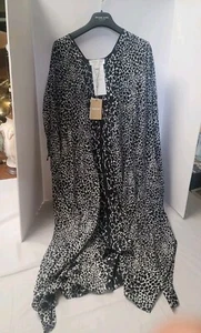 NWT Michael Kors Collection Black/White Spring Dress One Size Italy  - Picture 1 of 11