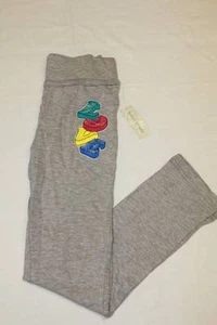 NEW Girls Sweat Pants X-Small 4 5 Gray Sweats Lounge Wear Love Glitter XS - Picture 1 of 2