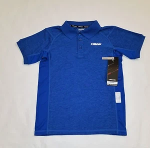 HEAD Spacedye Gotham Boy's Polo Shirt Size Medium Supreme Blue Heather MSRP $45 - Picture 1 of 5