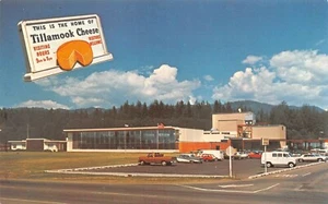 Tillamook Cheese Factory Finest Cheddar Cheese Tillamook,OR Vtg Chrome Postcard  - Picture 1 of 2