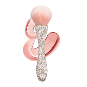 5.51" Bling Shiny Brush Makeup Brushes Synthetic Foundation Facial Powder Brush - Picture 1 of 14