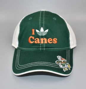 Miami Hurricanes adidas Strapback Cap Hat - Picture 1 of 4