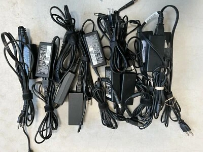 LOT 10 Dell Laptop AC Charger Adapter 65W Latest Style Genuine 19.5V 7.4MM - Image 1 of 4