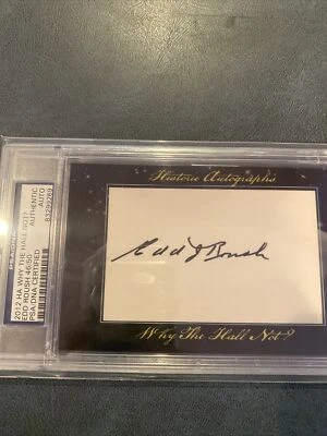 Edd Roush 46/50 2012 Historic Autographs Why The Hall Not? - Image 1 of 3