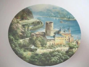 Collectible plate - wall plate - the most beautiful castles on the Rhine - Katz Castle - Picture 1 of 3