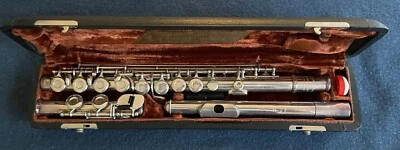 Querflöte von Mönnig!, silbern, gebraucht! - Bild 1 von 3