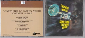 Carmen McRae -Something To Swing About- CD Kapp Records near mint - Picture 1 of 1