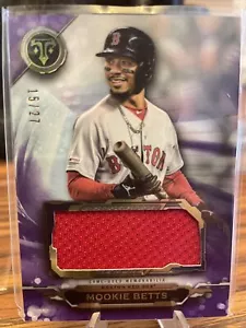 2019 Topps Triple Threads Single Jumbo Relics PURPLE /27Mookie Betts #SJR-MB3 - Picture 1 of 2