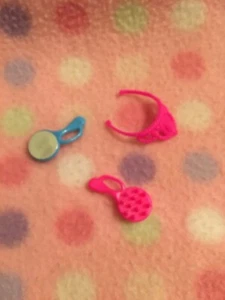 Barbie Doll Princess Crown Tiaria & Brush Set #3 Accessory Mattel New! - Picture 1 of 2