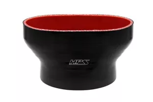 HPS Black Silicone Oval to Round Coupler 55mm Throttle Body to 3-1/2" Tubing - Foto 1 di 3