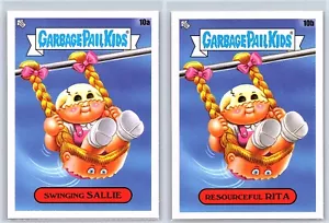 Garbage Pail Kids At Play Swing Set Spoof Sallie & Rita 2 Card Set - Picture 1 of 2