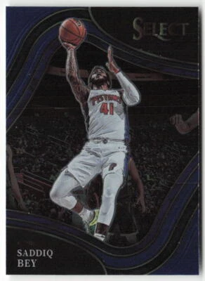 2021-22 Panini Select #213 Saddiq Bey Courtside Detroit Pistons - Image 1 of 2