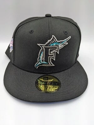 New Era 59Fifty Florida Marlins 1997 Serie Mundial Pop Sombrero Sudadera Nuevo con Etiquetas Talla 7 5/8 Foto 1 de 4