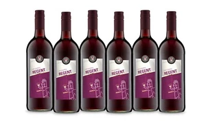 VIER SCHOPPEN Regent Rotwein aus Franken, Qualitätswein lieblich (6x 1,0 L) - Bild 1 von 4