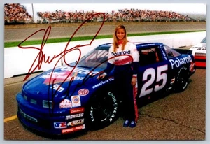 Shawna Robinson Nascar Race Car Driver Hand Signed 4 x 6 Photo - Picture 1 of 2