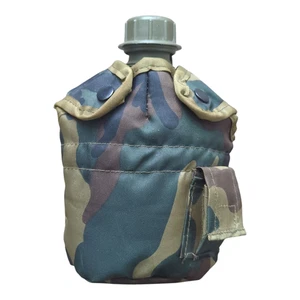 NEU Taktische Militär 1qt Kantine ABDECKUNG mit Alice Clips & Seitentasche WOODLAND LESEN - Bild 1 von 3