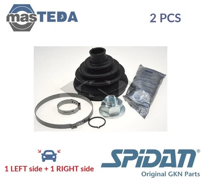 26294 CV JOINT BOOT KIT PAIR FRONT RIGHT LEFT WHEEL SIDE SPIDAN 2PCS NEW - Image 1 of 4
