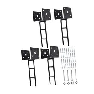4Pcs U Shape Post Anchor Easy Installation Stable Fence Post Holder for Fence - Picture 1 of 5