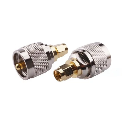 2Pcs PL259 UHF Male Plug To SMA Male RF Coaxial Converter Coax Adapter PL-259 - Image 1 of 4