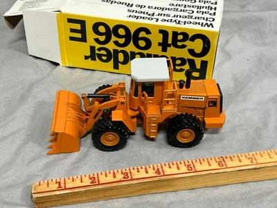Caterpillar CAT 966E Wheel Loader "KEMMER" 1:50 NZG #237 - MIB Orange Paint 966 - Image 1 of 4
