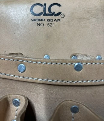 Bolsa de herramientas de cuero CLC 521, tostado, 8 bolsillos Foto 1 de 4