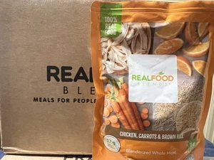 Mezcla de alimentos reales tubo G adulto/niño, 12 zanahorias de pollo y arroz integral - Imagen 1 de 1