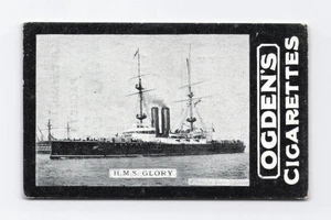 1901 Ogdens General Interest Series A HMS Glory #34 Tobacco Vintage Card - Picture 1 of 2