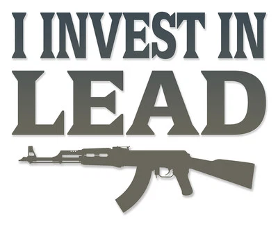 Camiseta de rifle de adicción al asalto, camiseta divertida, Ak47, 7,62x39, invierto en plomo  Foto 1 de 3