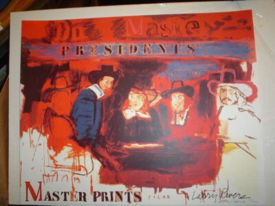 Impresión original de medios mixtos de Larry Rivers "Dutch Masters" firmada a mano #41/500 - certificado de autenticidad Foto 1 de 3