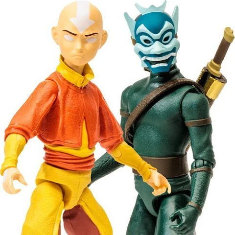 Avatar: TLA Aang vs Blue Spirit Zuko 5-In Scale Figure 2-Pk Cover