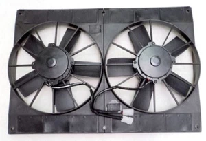 Ventilador de refrigeración de radiador eléctrico doble de alto rendimiento de 11" extractor doble HD - Imagen 1 de 4